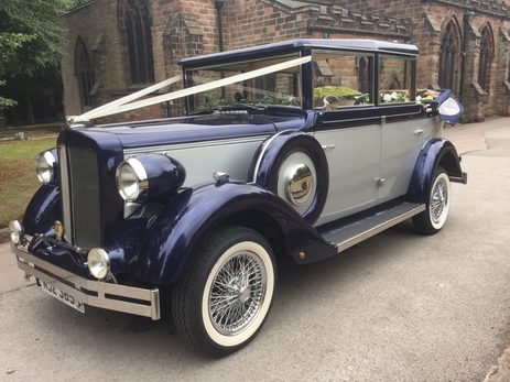Navy Regent Landaulette Wedding Car Hire